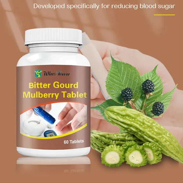 Bitter Gourd Tablet with Mulberry Dietary Supplement for Pancreas, C