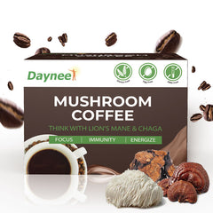 Mushroom Coffee with Protein and Caffeine | Instant Coffee for Energy, Focus, Memory, Gut Health, and Immunity