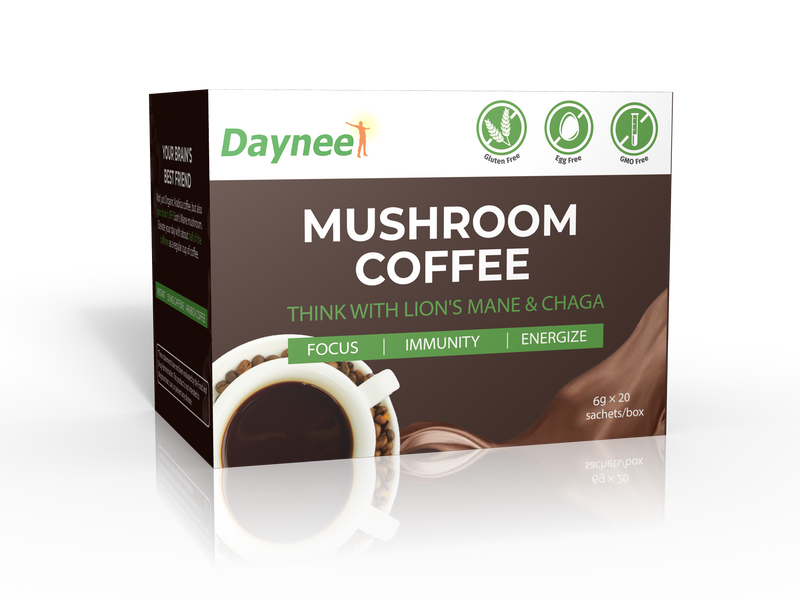 Mushroom Coffee with Protein and Caffeine | Instant Coffee for Energy, Focus, Gut, Memory, and Immunity