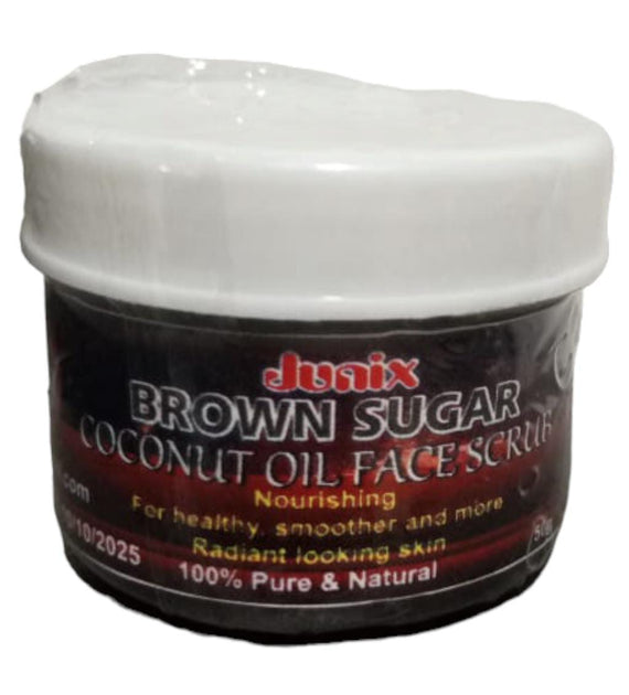 Brown Sugar Face Scrub with Coconut Oil (50g) Ginax Store