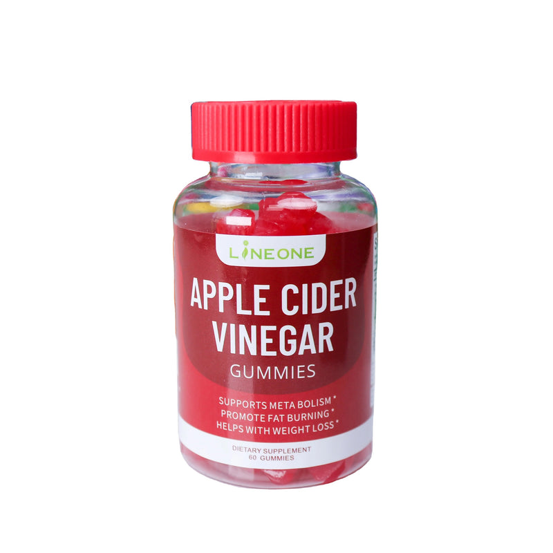 Apple Cider Vinegar Gummies with Folic Acid and Vitamin B12 | Dietary Supplement for Metabolism and Weight Loss