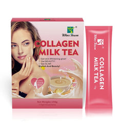 Collagen Milk Tea | Herbal Tea for Skin Whitening, Anti-Aging, and Beauty