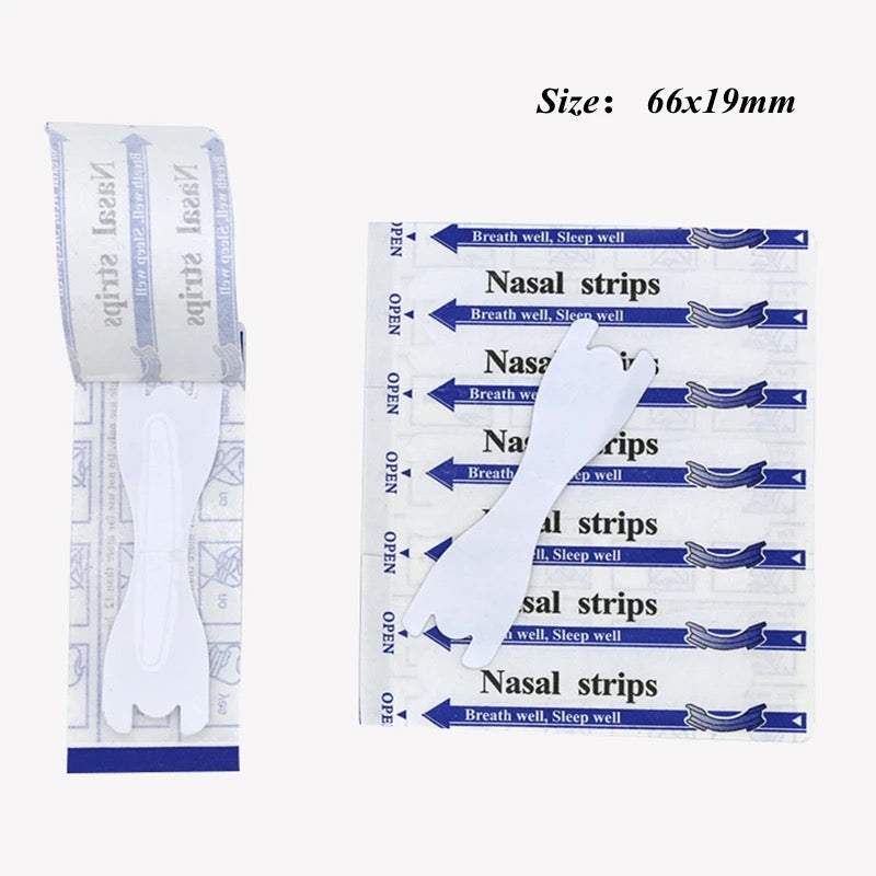 Transparent Nasal Strips | Medical Sticker for Anti-Snoring, Better Breath, and Sound Sleep