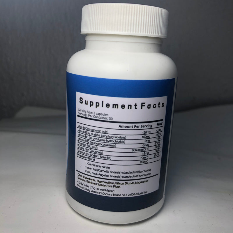 Male Fertility Capsule with Zinc, Vitamins, and Folate | Dietary Supplement for Zero Sperm, Low Sperm, and Male Fertility Health
