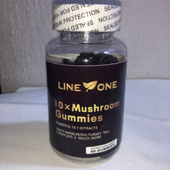 Mushroom Gummies with 10 Mushroom Species (2500mg) | Nootropic Supplement for Brain, Immunity, and Energy