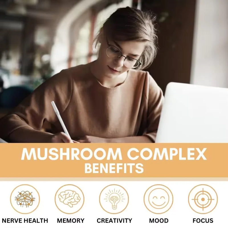 Mushroom Gummies with 10 Mushroom Species (2500mg) | Nootropic Supplement for Brain, Immunity, and Energy