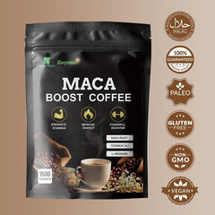 Maca Boost Coffee with Horny Goat Weed and Tongkat Ali | Instant Coffee for Stamina, Energy, Focus, and Endurance
