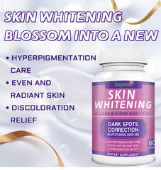 Skin Whitening Capsules with Glutathione (2000MG) | Dietary Supplement for Anti-Aging, Skin Toning, and Dark Spots
