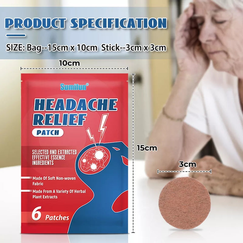 Headache Relief Patch | Medicated Patch for Migraine and Headache Relief