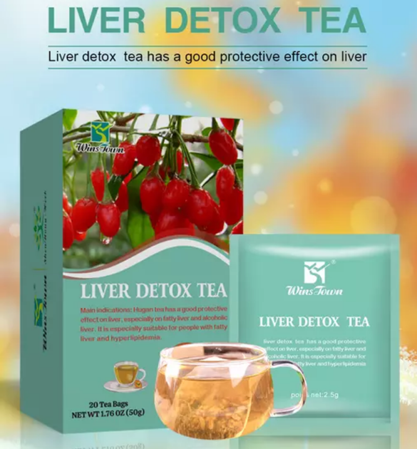 Liver Detox Tea Herbal Tea for Alcoholic Hepatitis, Swollen Liver, a