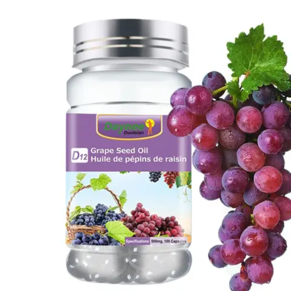 Grape Seed Oil Capsule Dietary Supplement for Beauty, AntiAging, Im Ginax Store