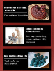 Ganoderma Lucidum Capsule | Dietary Supplement for Immunity, Anti-Aging, Cancer, Blood Sugar, and Depression