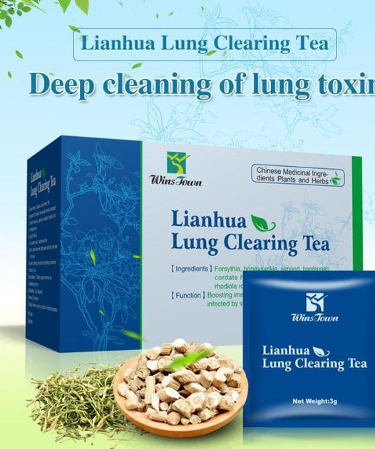Lungs Clearing Tea Herbal Tea for Flulike Virus and Smokers Ginax