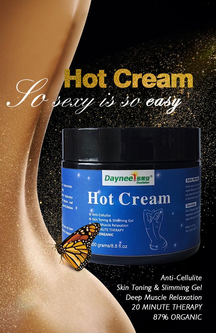 Hot Cream | Topical Cream for Burning Fats, Sweating, Anti-Cellulite and Skin Toning