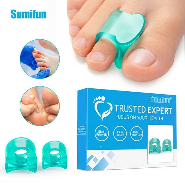 Silicone Toe Separator (4 pairs) Orthopedic Corrector for Bunion, Ov