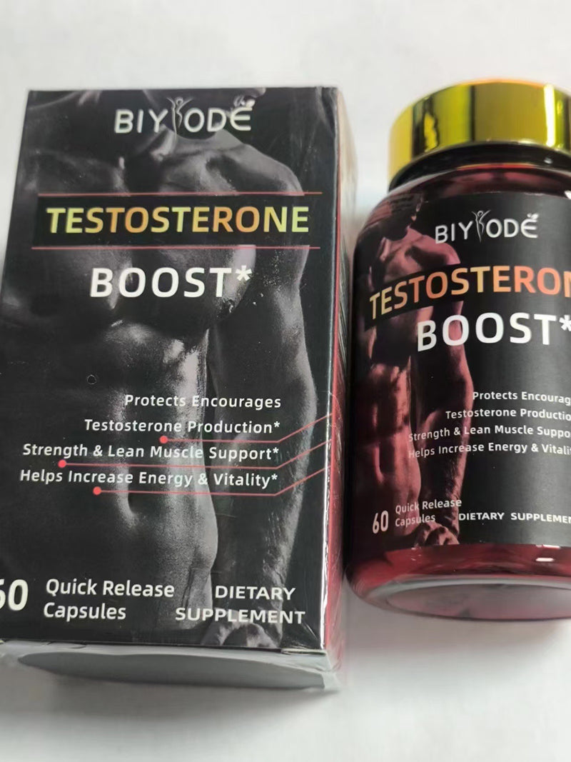 Testosterone Boost Capsules (1400mg) | Dietary Supplement for Testosterone, Energy, Muscle Building, and Sexual Performance