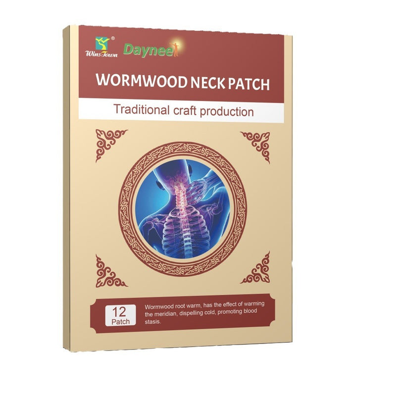 Wormwood Neck Patch (12 patches) | Medicated Patch for Neck Pain, Joint Swelling, and Neck Discomfort