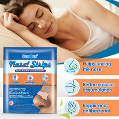 Nasal Strips (6 patches) | Nasal Strips for Snoring, Better Sleep, Nasal Congestion, Rhinitis, and Runny Nose