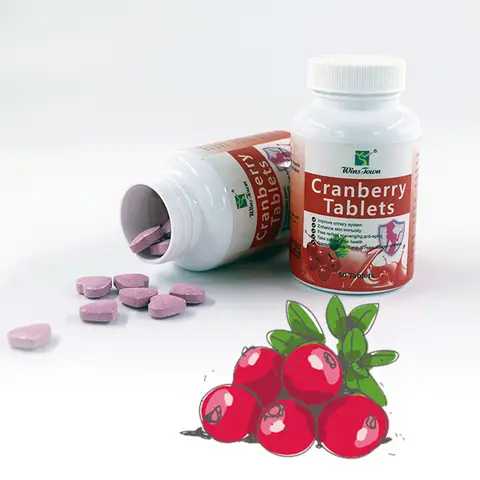 Cranberry Tablet with Vitamin C | Dietary Supplement for Beauty, Urinary Tract, and Cholesterol