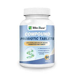 Compound Probiotic Tablets (30 Billion CFUs) | Dietary Supplement for Bloating, Digestion, Gut and Gastrointestinal Health