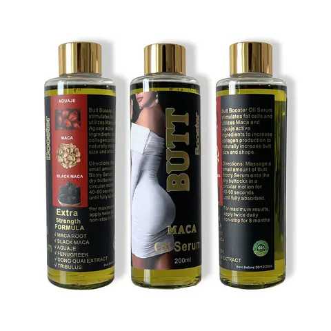 Butt Booster Maca Oil (200ml) | Topical Oil for Hips and Butt Enhancement