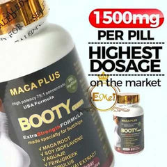 Booty Curve Maca Plus Capsule (1500mg) | Dietary Supplement for Hips and Butt Enhancement