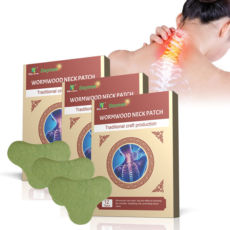 Wormwood Neck Patch (12 patches) | Medicated Patch for Neck Pain, Joint Swelling, and Neck Discomfort