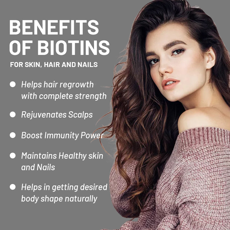 Biotin Gummies with Collagen and Vitamins | Beauty Supplement for Hair, Skin and Nail Care