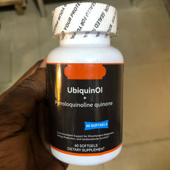 Ubiquinol and Pyrroloquinoline Quinone (PQQ) Capsules (1310mg) | Dietary Supplement for Energy, Cognitive Function, Cardiovascular, and Mitochondrial Biogenesis