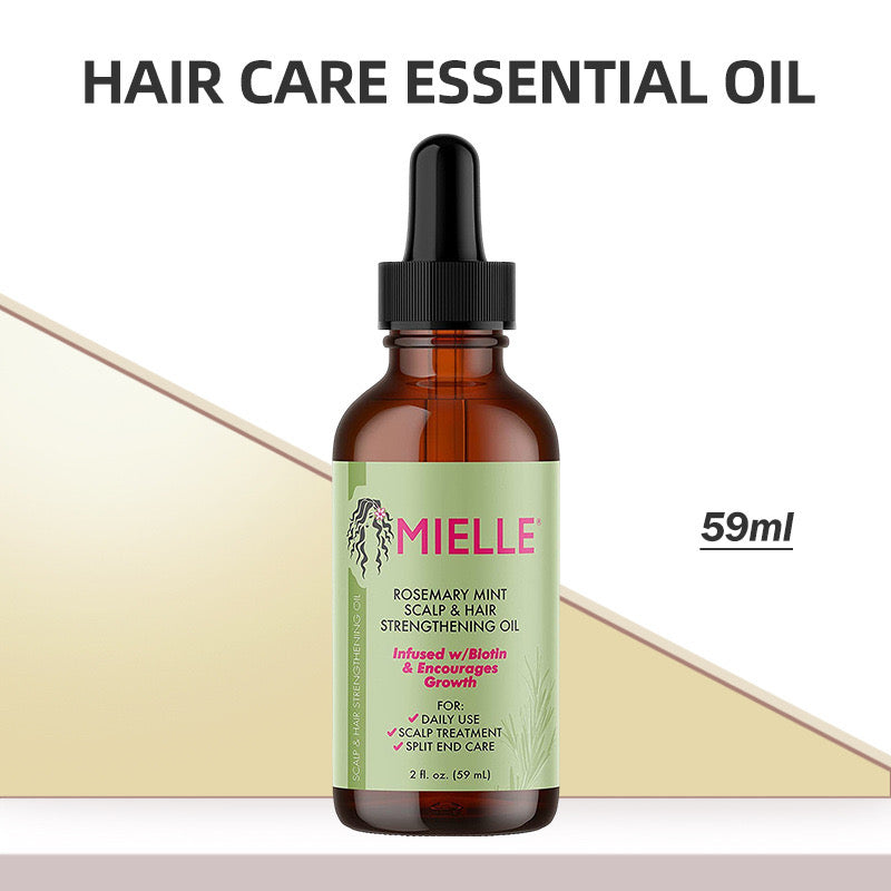 MIELLE Scalp and Hair Strengthening Oil with Rosemary, Mint and Biotin (59ml)