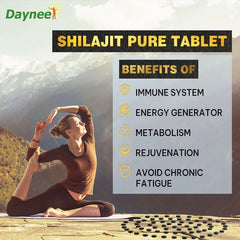 Himalayan Shilajit Tablet with Fulvic and Humic Acid (90 tablets, 200mg, 85+ Trace Minerals)