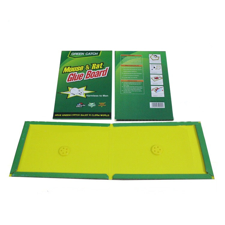 GREEN CATCH Rat and Mouse Glue Trap Board | Rodent Control