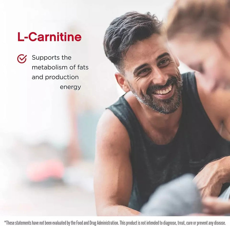 L-Carnitine Capsules | Dietary Supplement for Energy, Mental Alertness, Performance, and Endurance