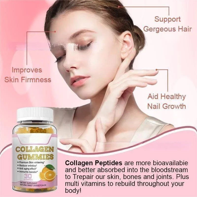 Collagen Gummies with Vitamin C and Biotin (30 gummies)