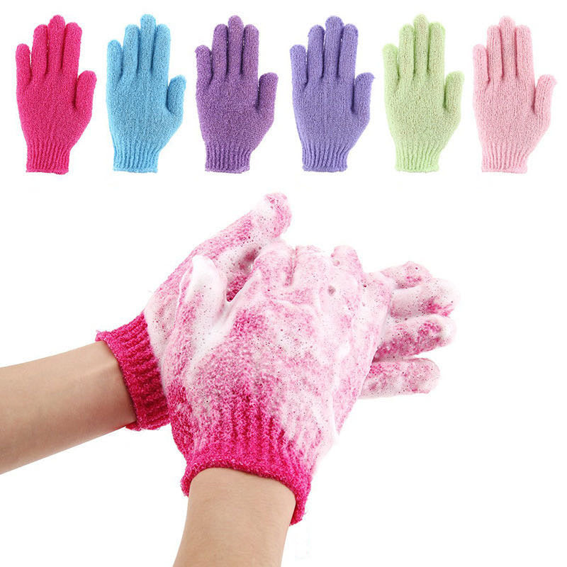 Shower and Exfoliating Gloves (2 pieces) | Bathing and Scrubbing Hand Gloves