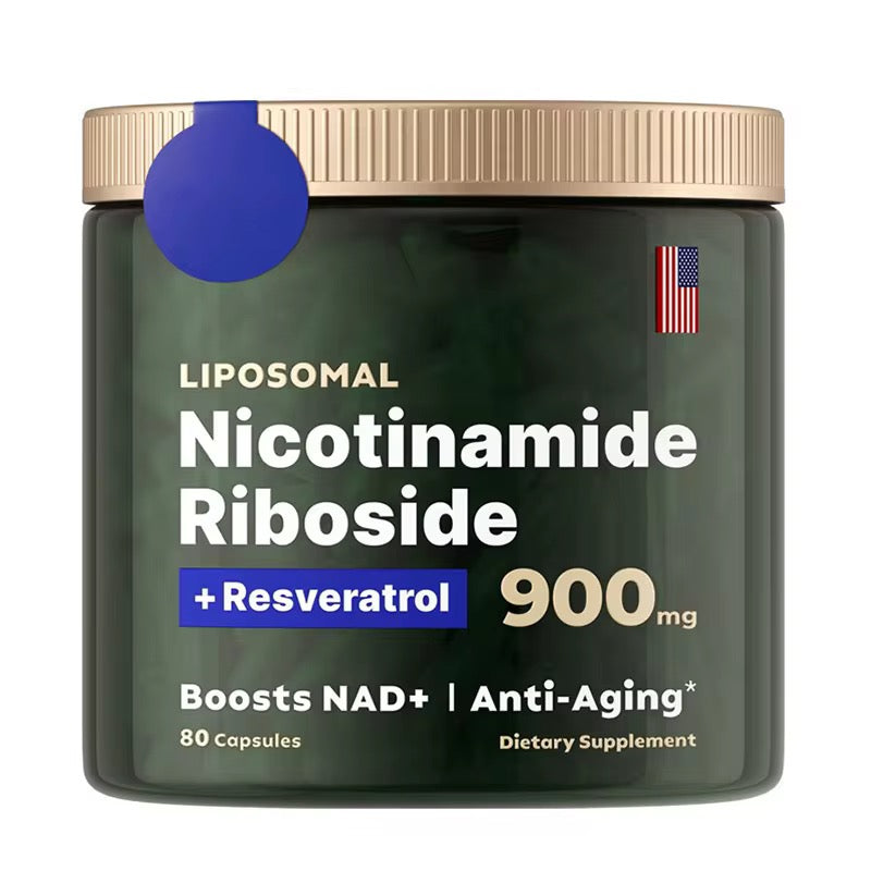 Liposomal Nicotinamide Riboside Capsule with Resveratrol and Quercetin Phytosome (80 capsules, 900mg)