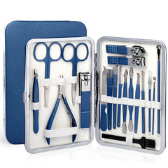 Manicure and Pedicure Tools Set with Facial Care (19 tools)