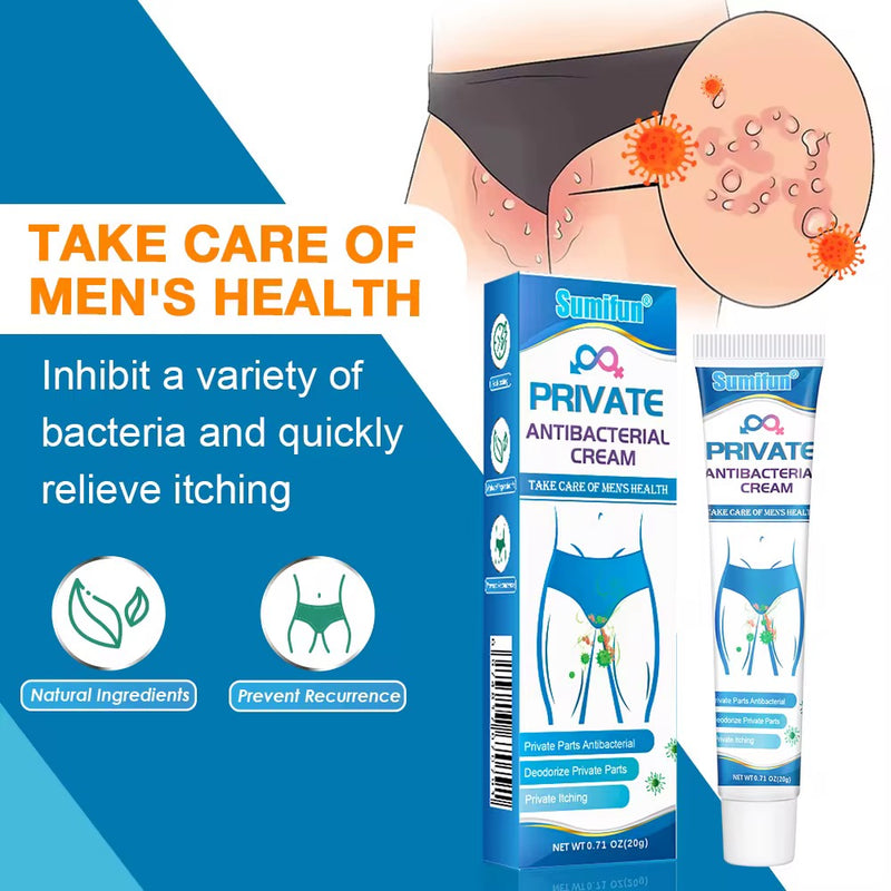 Antibacterial Cream for Men’s Private Part | Herbal Cream for Itching, Odor, and Bacteria Infection