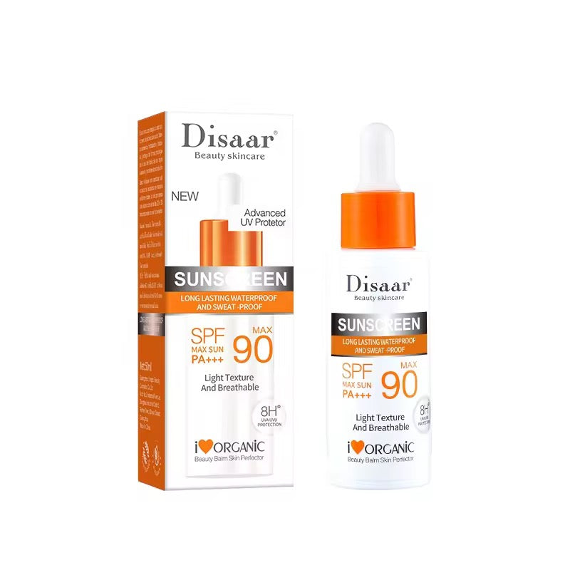 DISAAR Sunscreen Serum (50ml size, SPF 90 PA+++) | For UVA/UVB Protection, Whitening, Moisturizing, and Blocking