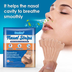 Nasal Strips (6 patches) | Nasal Strips for Snoring, Better Sleep, Nasal Congestion, Rhinitis, and Runny Nose