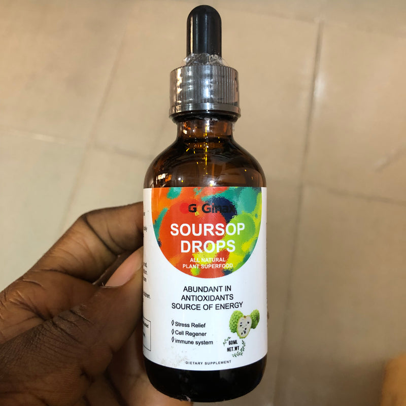 GINAX Soursop Drops with Vitamin C (60ml, 1800mg Graviola, 80mg Vitamin C)