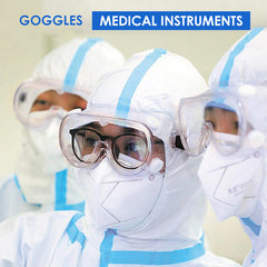 Safety Goggles for Splashes, Dust, Fog, Sand, Fluids, Wind, and Flying Objects