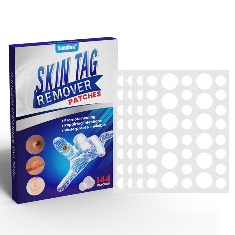 Skin Tag Remover Patches (144 patches) | Medicated Patch for Skin Tags, Moles, Warts, Acne Scars, and Corns