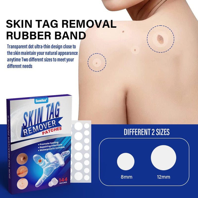 Skin Tag Remover Patches (144 patches) | Medicated Patch for Skin Tags, Moles, Warts, Acne Scars, and Corns