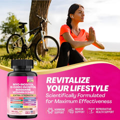 16-in-1 Myo-Inositol Blend Capsule (90 capsules) — Myo-Inositol, Berberine, D-Chiro Inositol, Folate, DIM, Zinc, Magnesium Blend, Ceylon Cinnamon, Ashwagandha, Chasteberry, Chromium, Bitter Melon, Vitamins B12, K2 & D3, and Bioperine