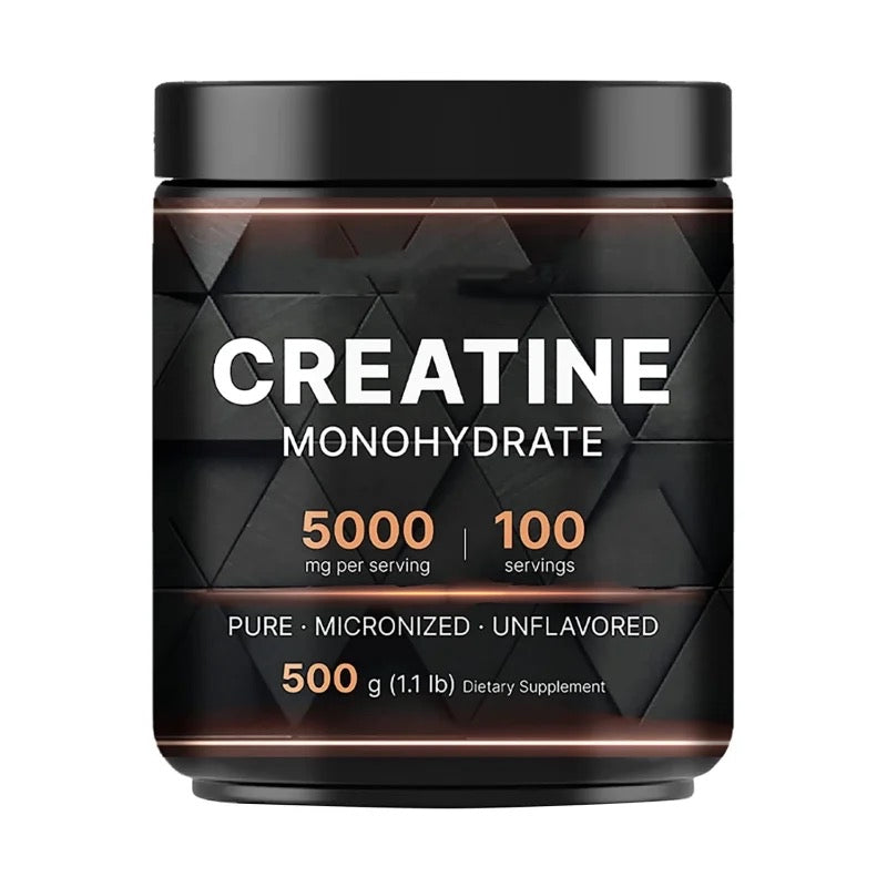 Creatine Monohydrate Powder (500g, 5000mg Creatine, 100 Servings)