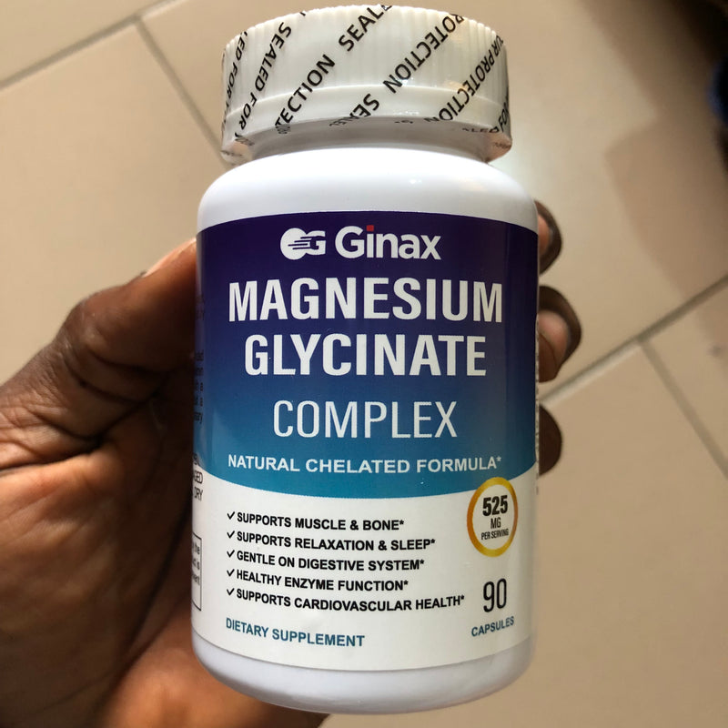 GINAX Magnesium Glycinate Capsule (90 capsules, 525mg)