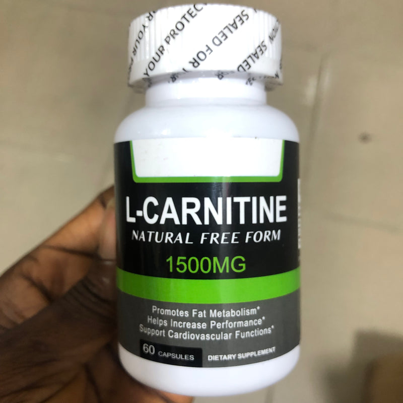 L-Carnitine Capsules | Dietary Supplement for Energy, Mental Alertness, Performance, and Endurance