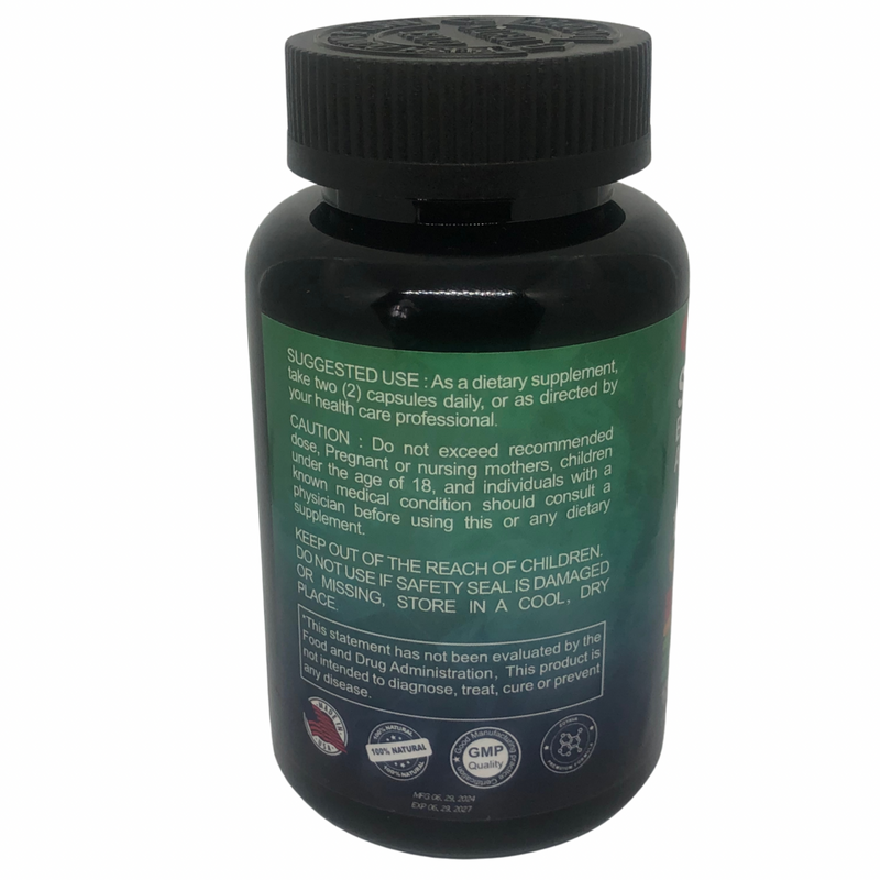 GINAX 16-in-1 Sea Moss Blend Capsule (120 capsules, 19445mg) — Sea Moss, Black Seed Oil, Ashwagandha, Ginseng, Burdock Root, Turmeric, Vitamin D3, Manuka Honey, Dandelion, Elderberry, ACV, Bladderwrack, Vitamin C, Chlorophyll, Yellow Dock and Black Pepper