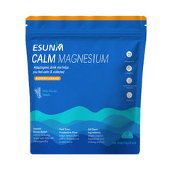 Calm Magnesium Powder with Ashwagandha, L-Theanine, Vitamin D3, and Whey Protein (20 sachets) | Dietary Supplement for Stress, Calm, Sleep, and Relaxation